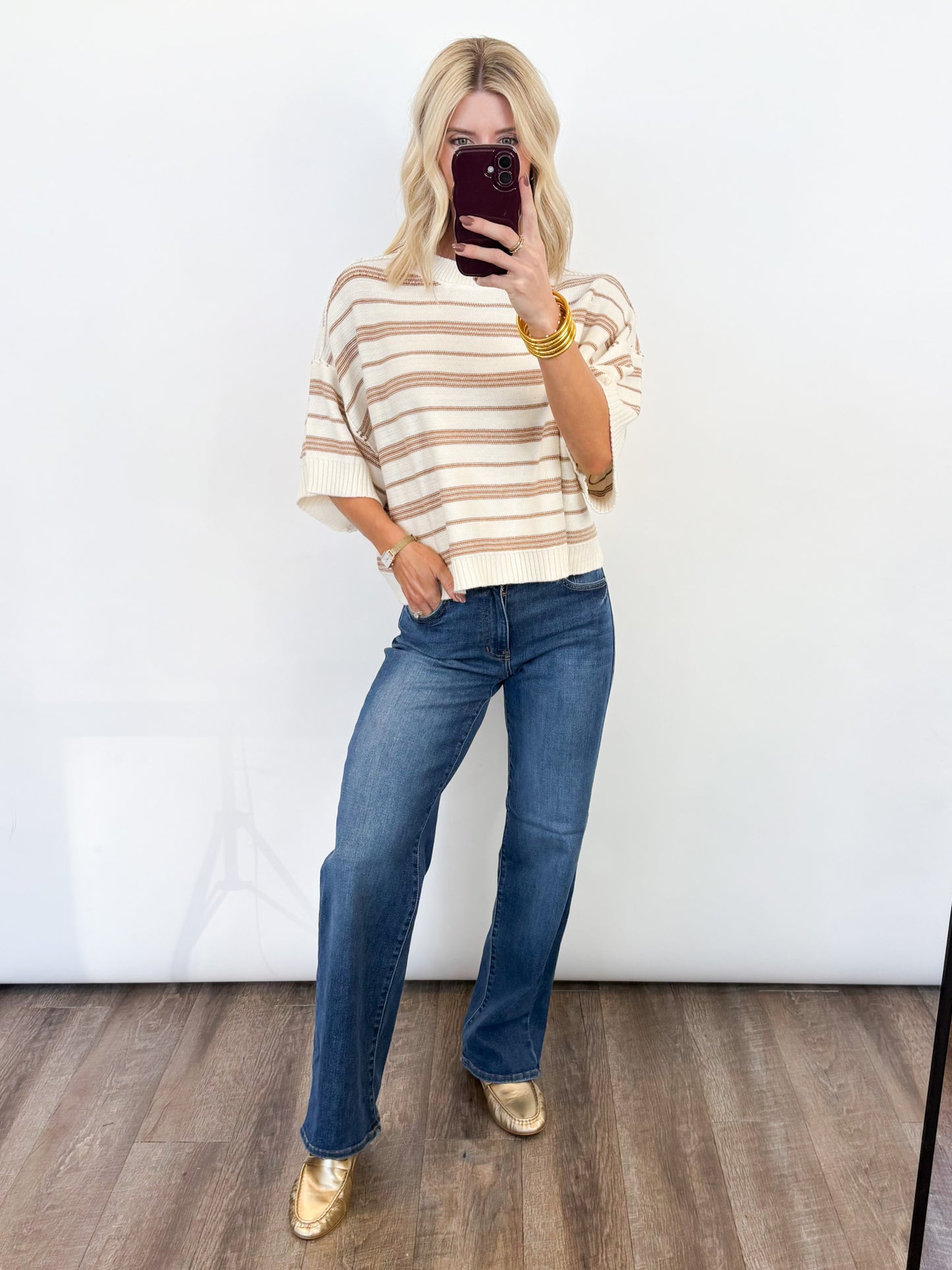 Striped Ease Knit Sweater