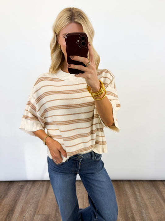 Striped Ease Knit Sweater