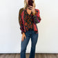 Boho Bloom Button-Up Blouse