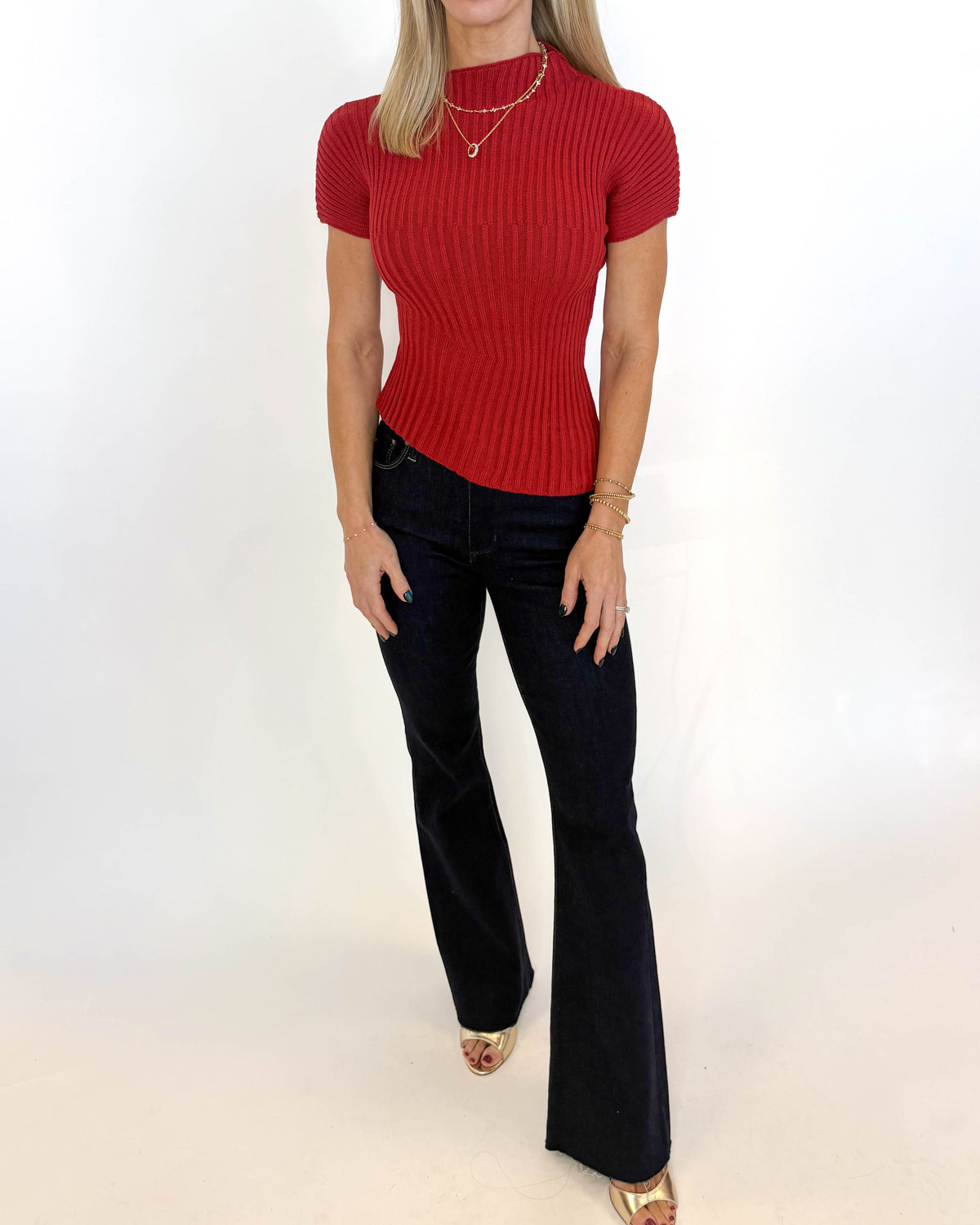 Ruby Ribbed Sweater Top