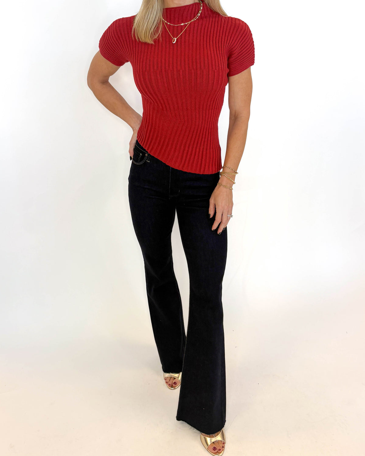 Ruby Ribbed Sweater Top