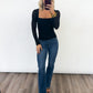 Midnight Mesh Ruched Top
