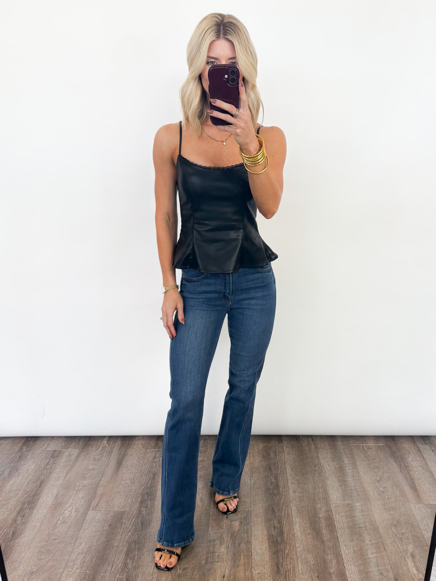 Nightfall Faux Leather Top