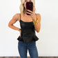 Nightfall Faux Leather Top