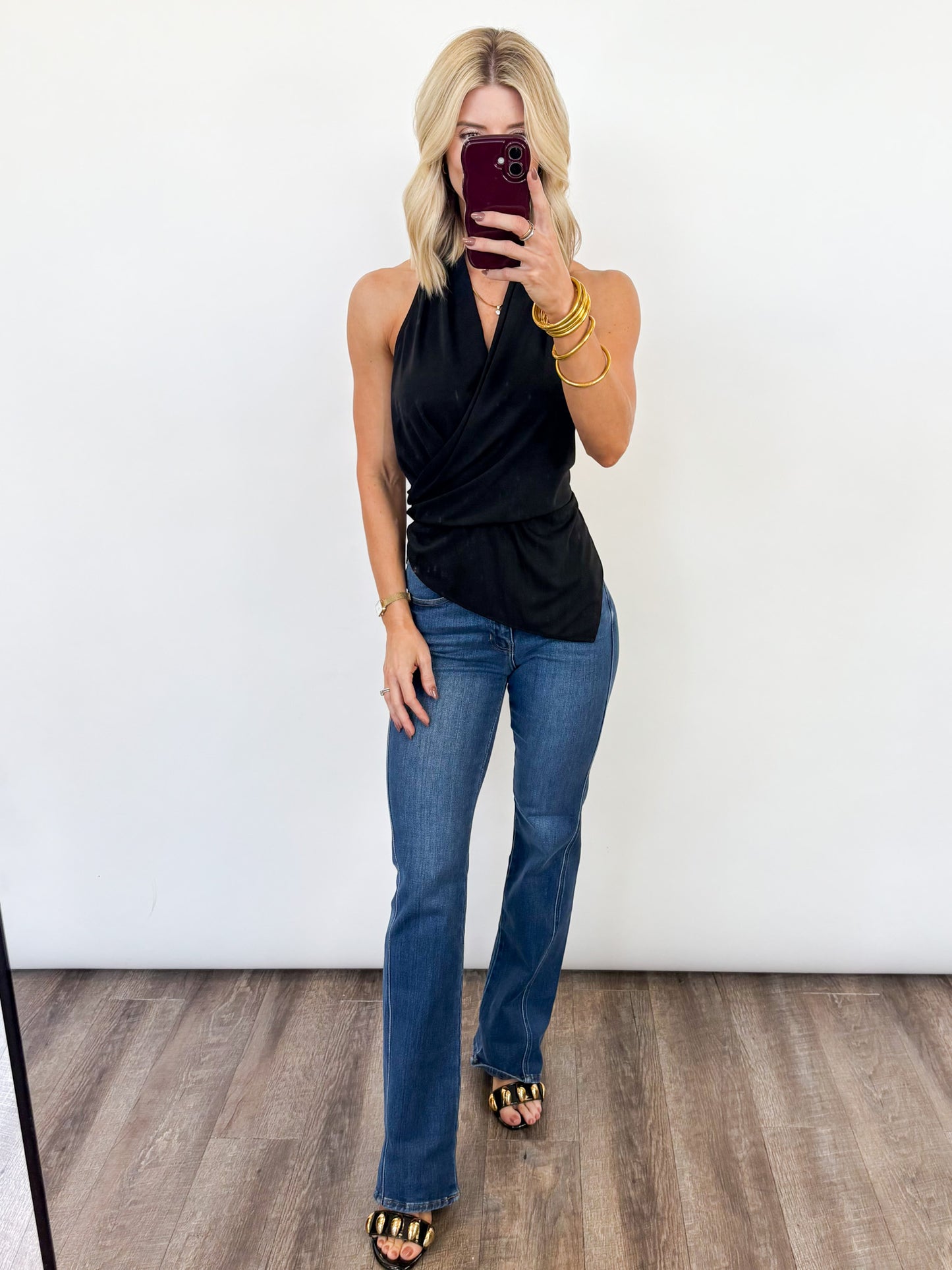 The Eclipse Draped Halter Top