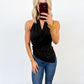 The Eclipse Draped Halter Top