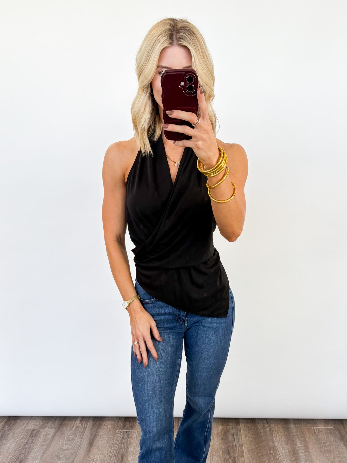 The Eclipse Draped Halter Top