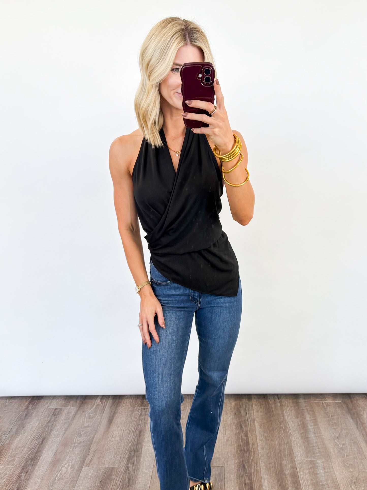 The Eclipse Draped Halter Top