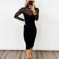 The Shannon Mesh Midi Dress