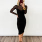 The Shannon Mesh Midi Dress