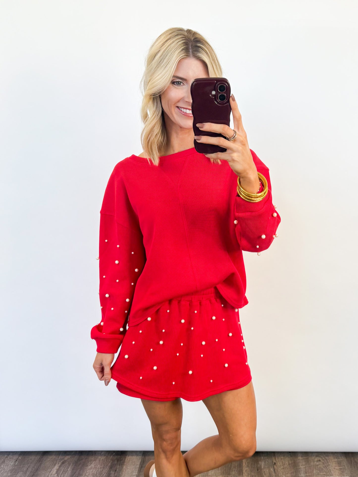 Holiday Pearl Skort Set