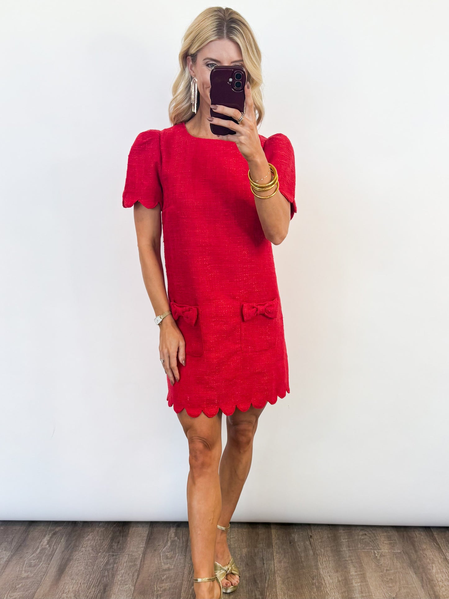 Merry Moments Tweed Dress