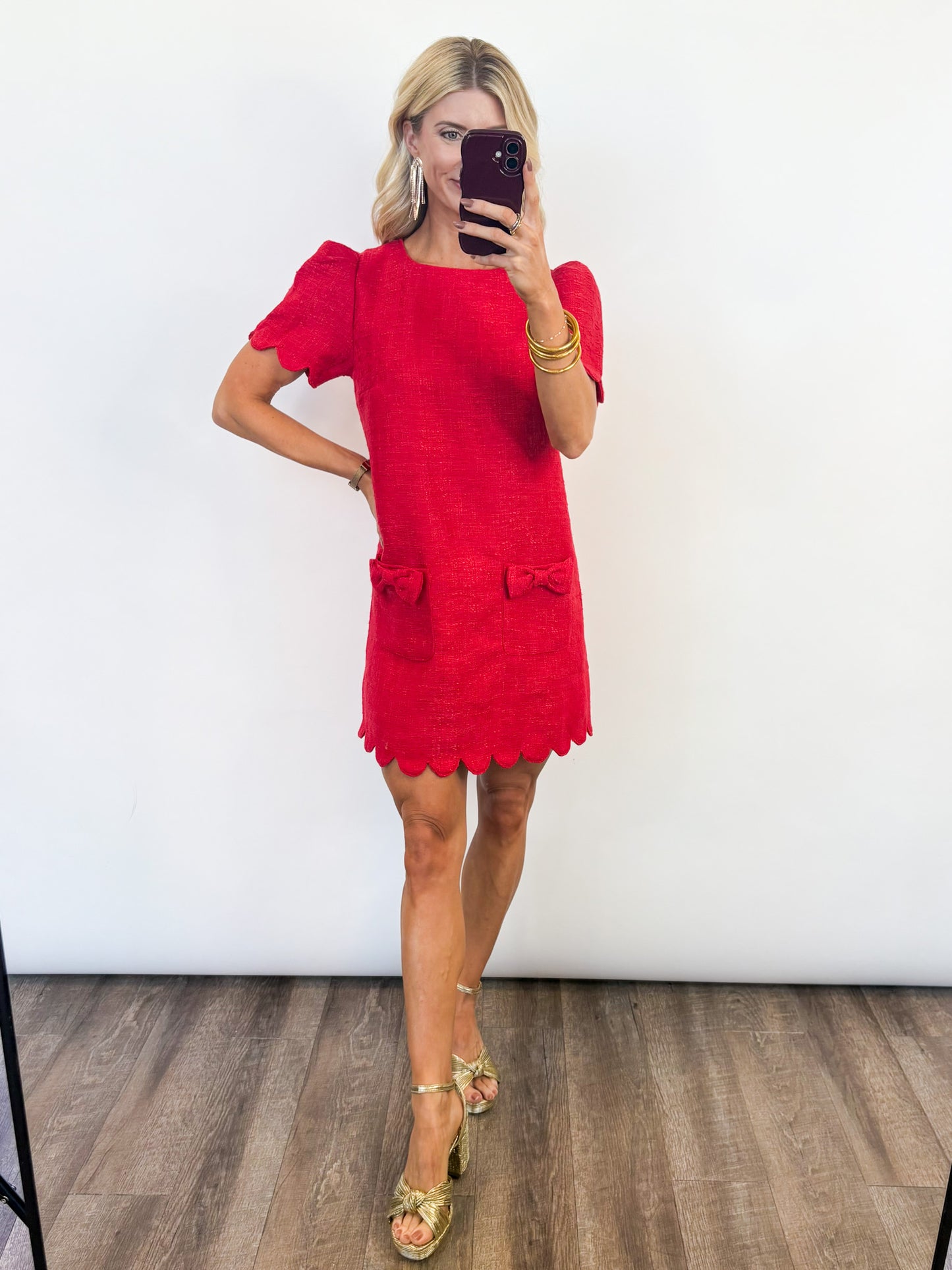 Merry Moments Tweed Dress