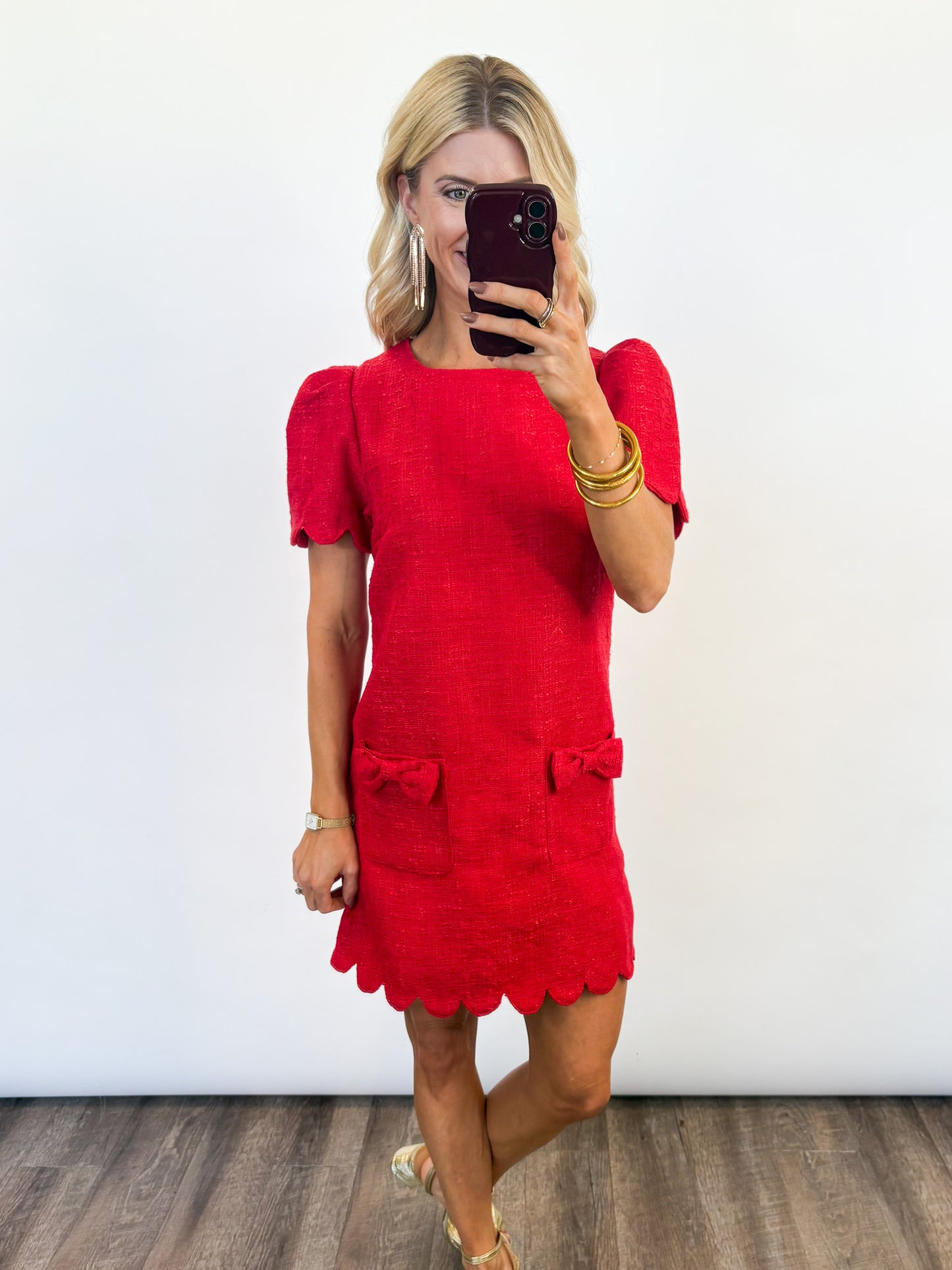 Merry Moments Tweed Dress