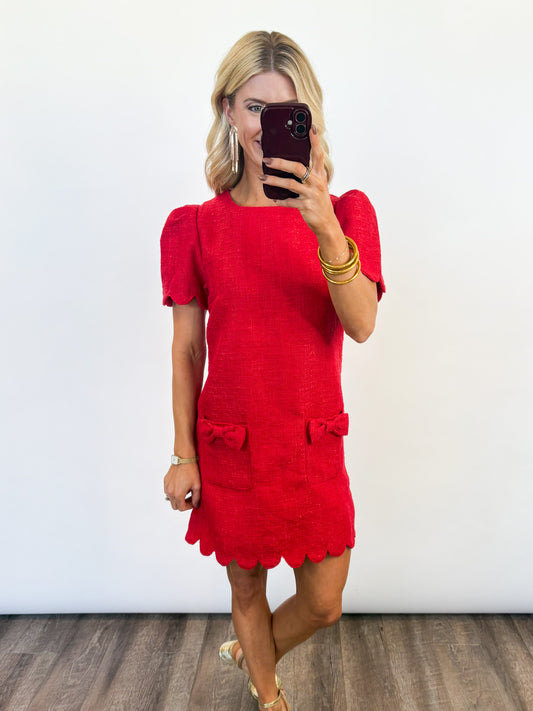 Merry Moments Tweed Dress