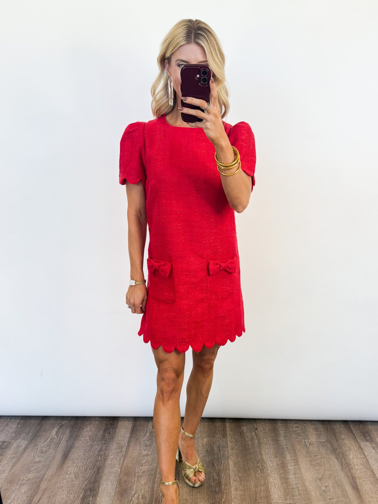 Merry Moments Tweed Dress