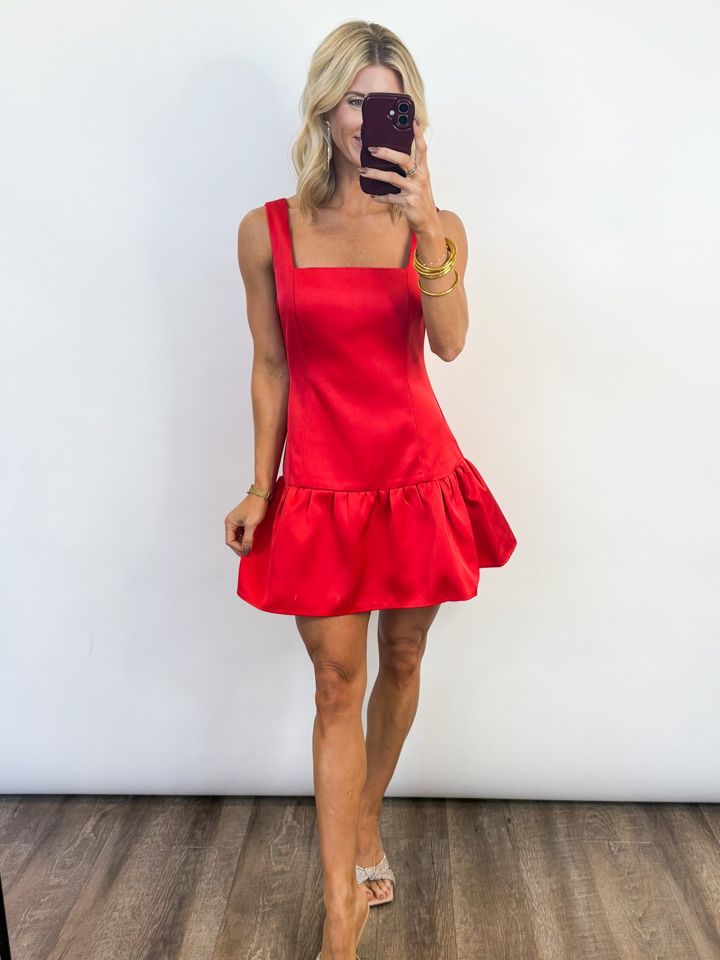 Merry Satin Mini Dress