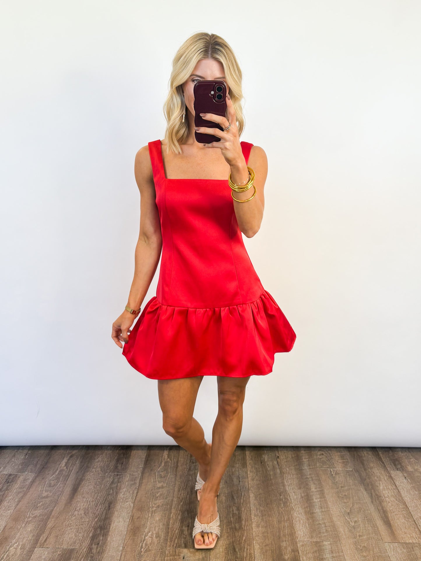 Merry Satin Mini Dress