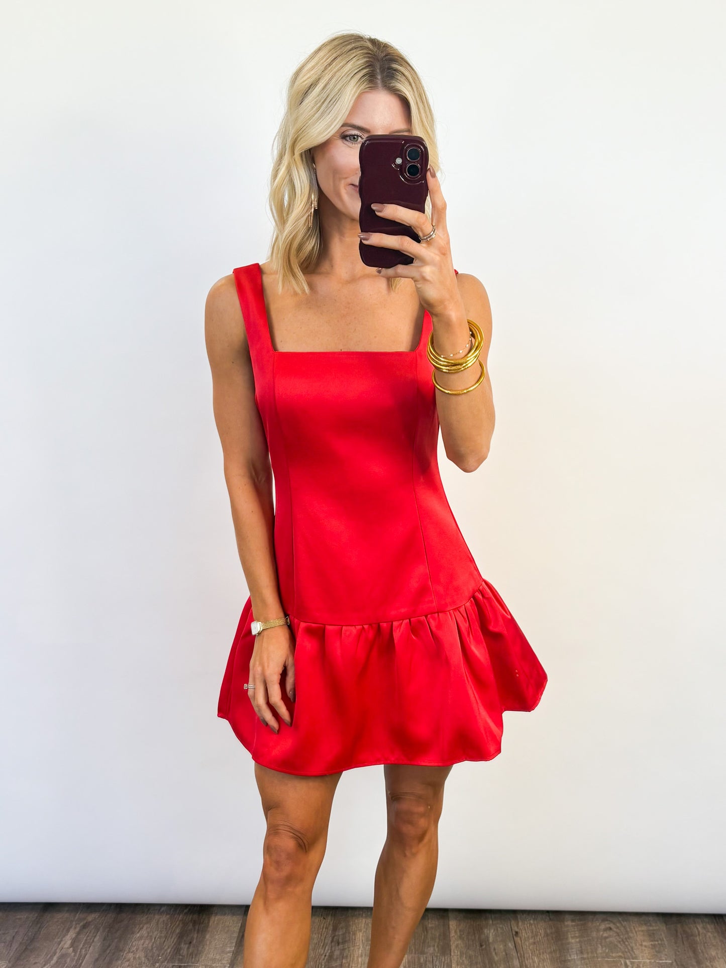 Merry Satin Mini Dress