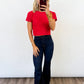 Holiday Knit Cropped Sweater
