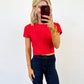 Holiday Knit Cropped Sweater