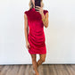 Velvet Holiday Dress - RED