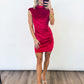 Velvet Holiday Dress - RED