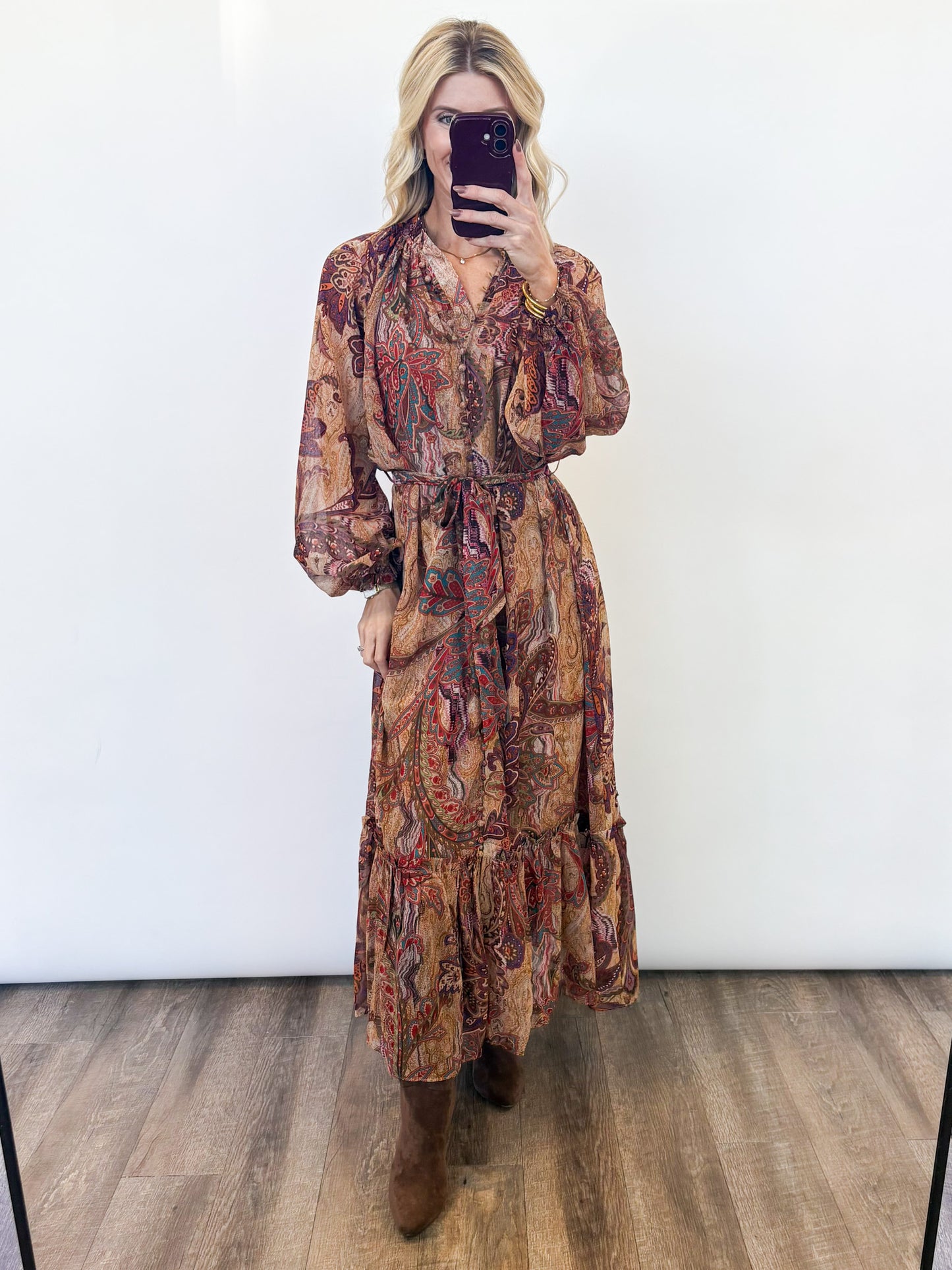 Tuscany Sunset Maxi Dress