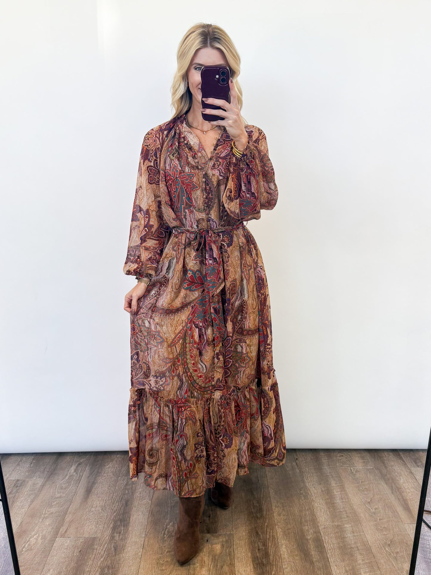 Tuscany Sunset Maxi Dress