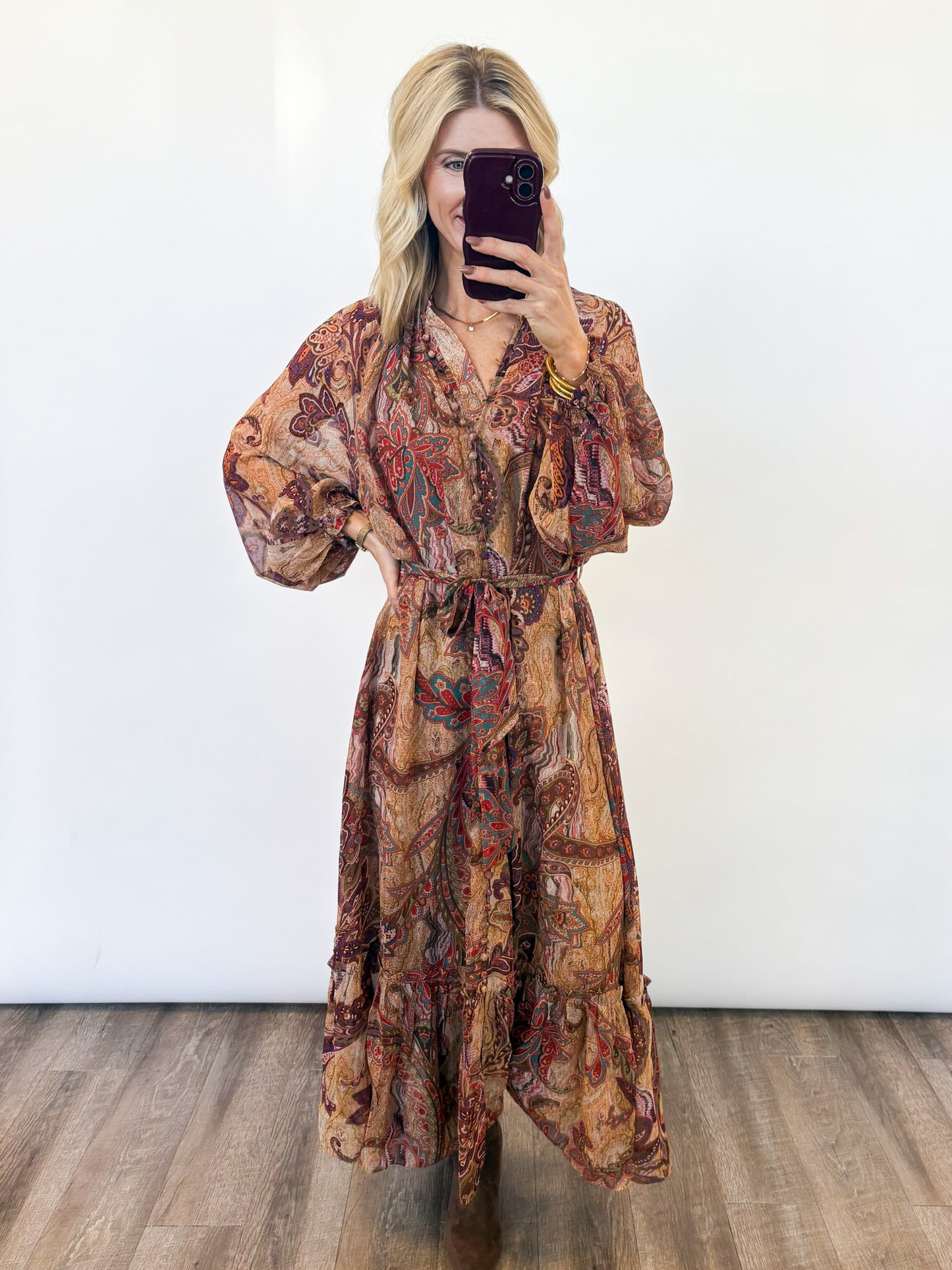 Tuscany Sunset Maxi Dress