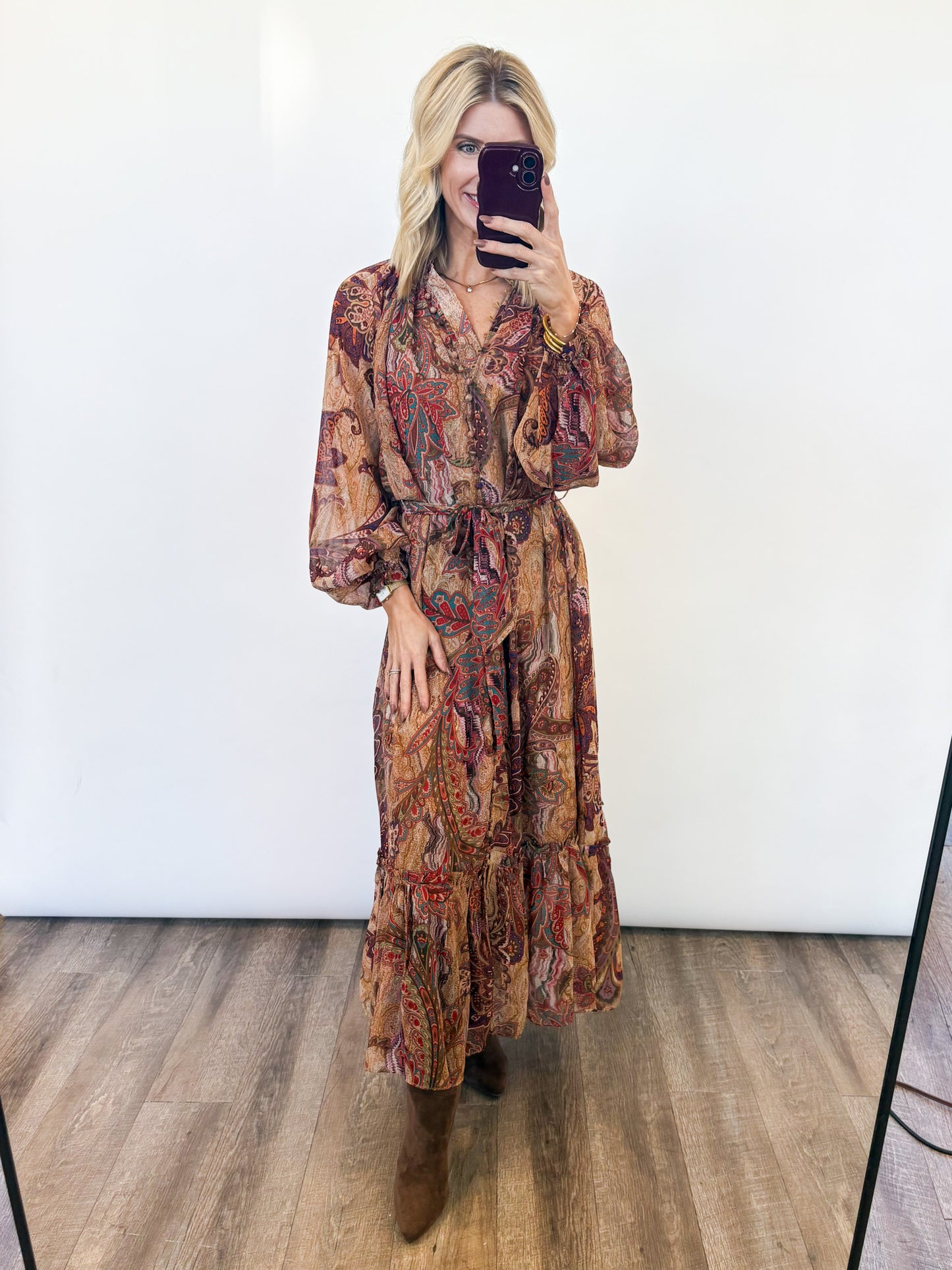 Tuscany Sunset Maxi Dress