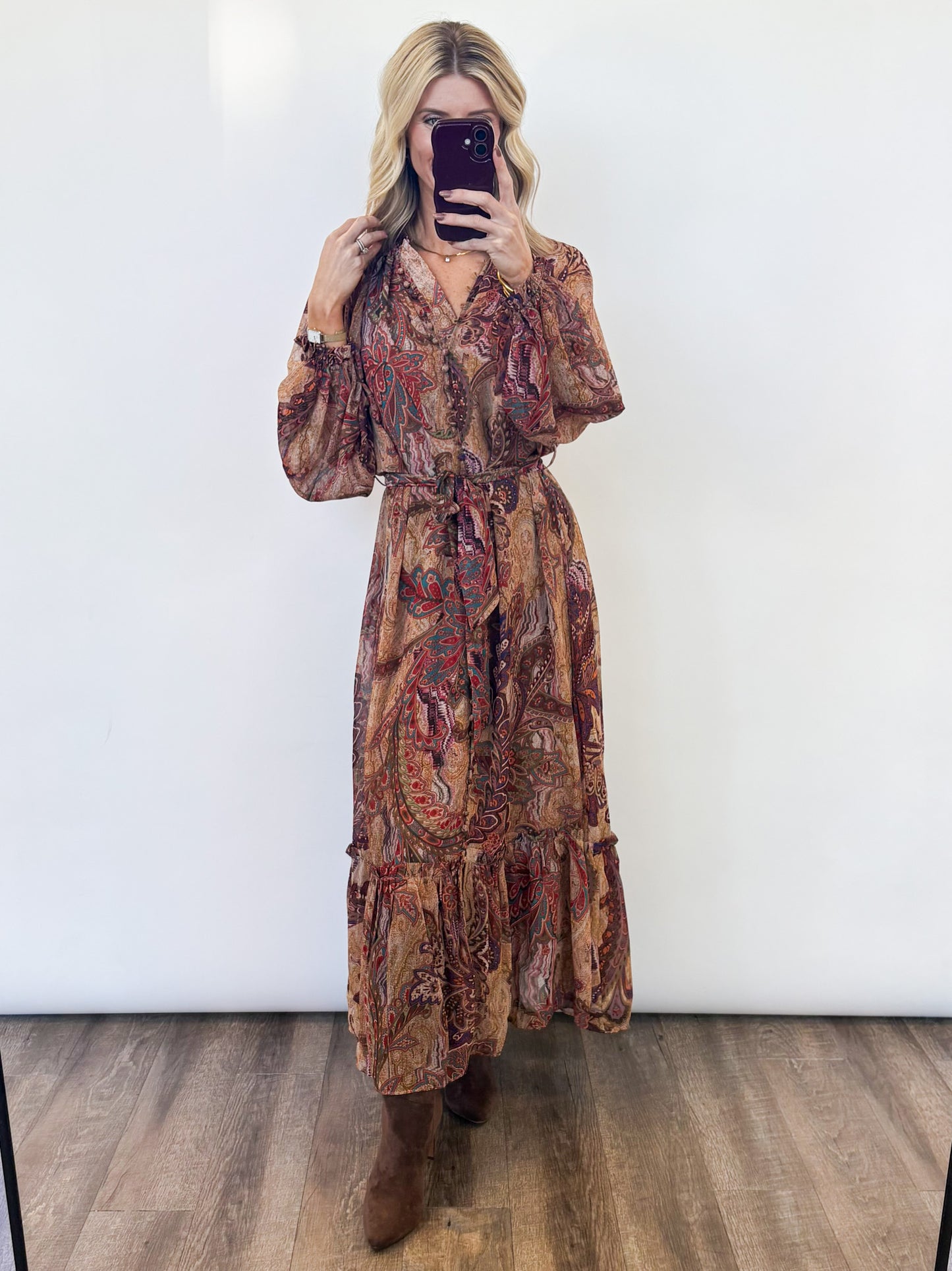 Tuscany Sunset Maxi Dress
