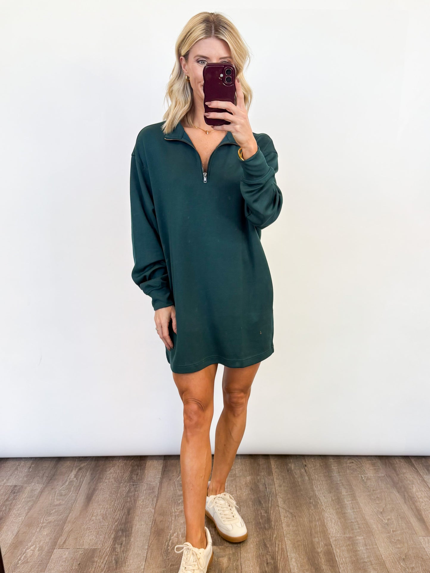 Weekend Half-Zip Dress