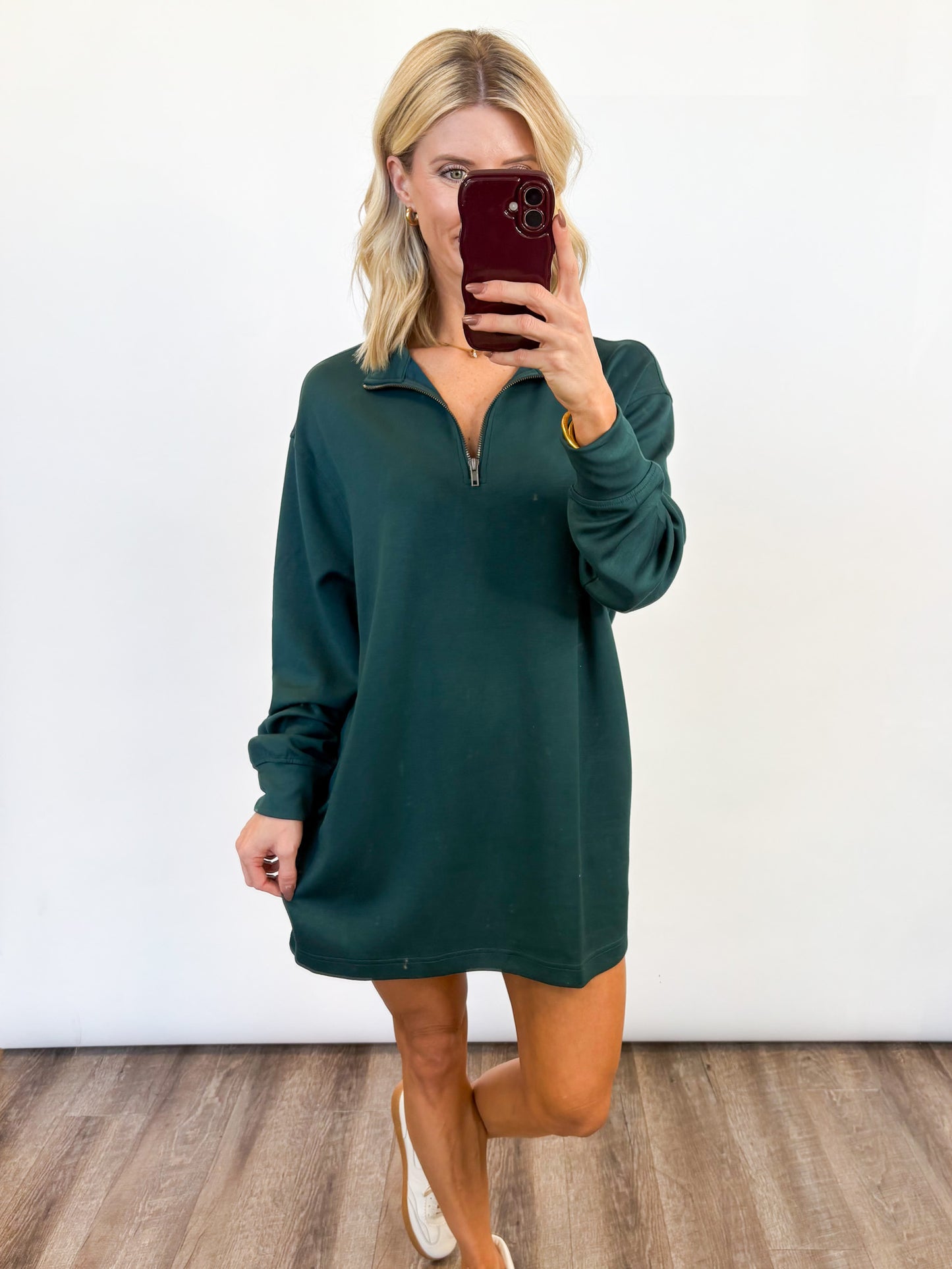 Weekend Half-Zip Dress