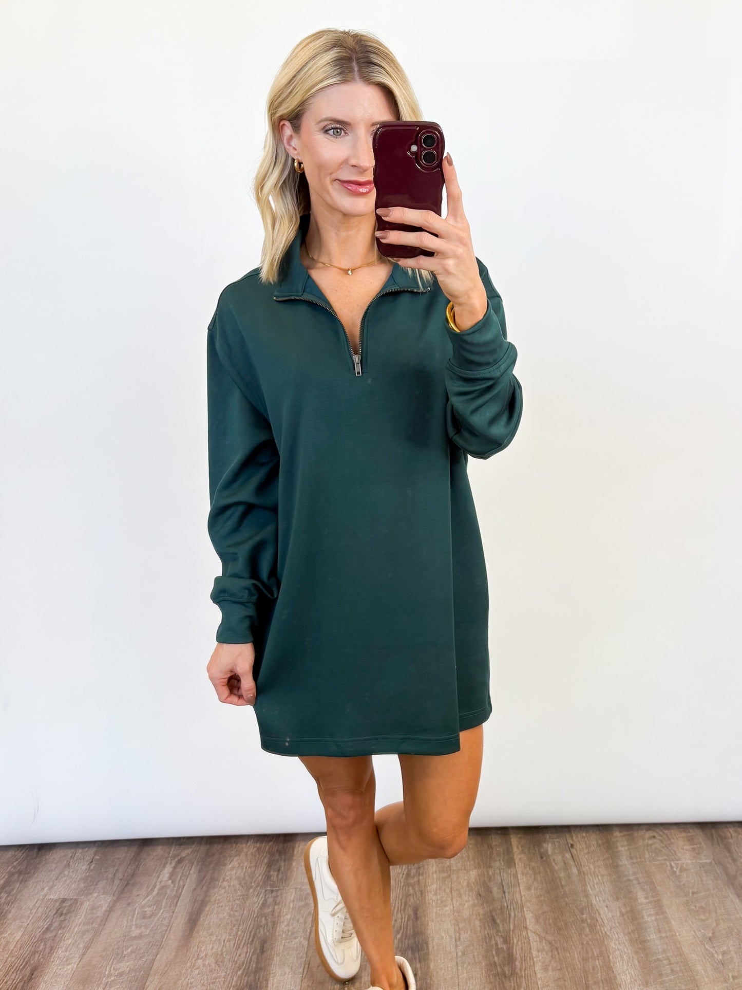 Weekend Half-Zip Dress