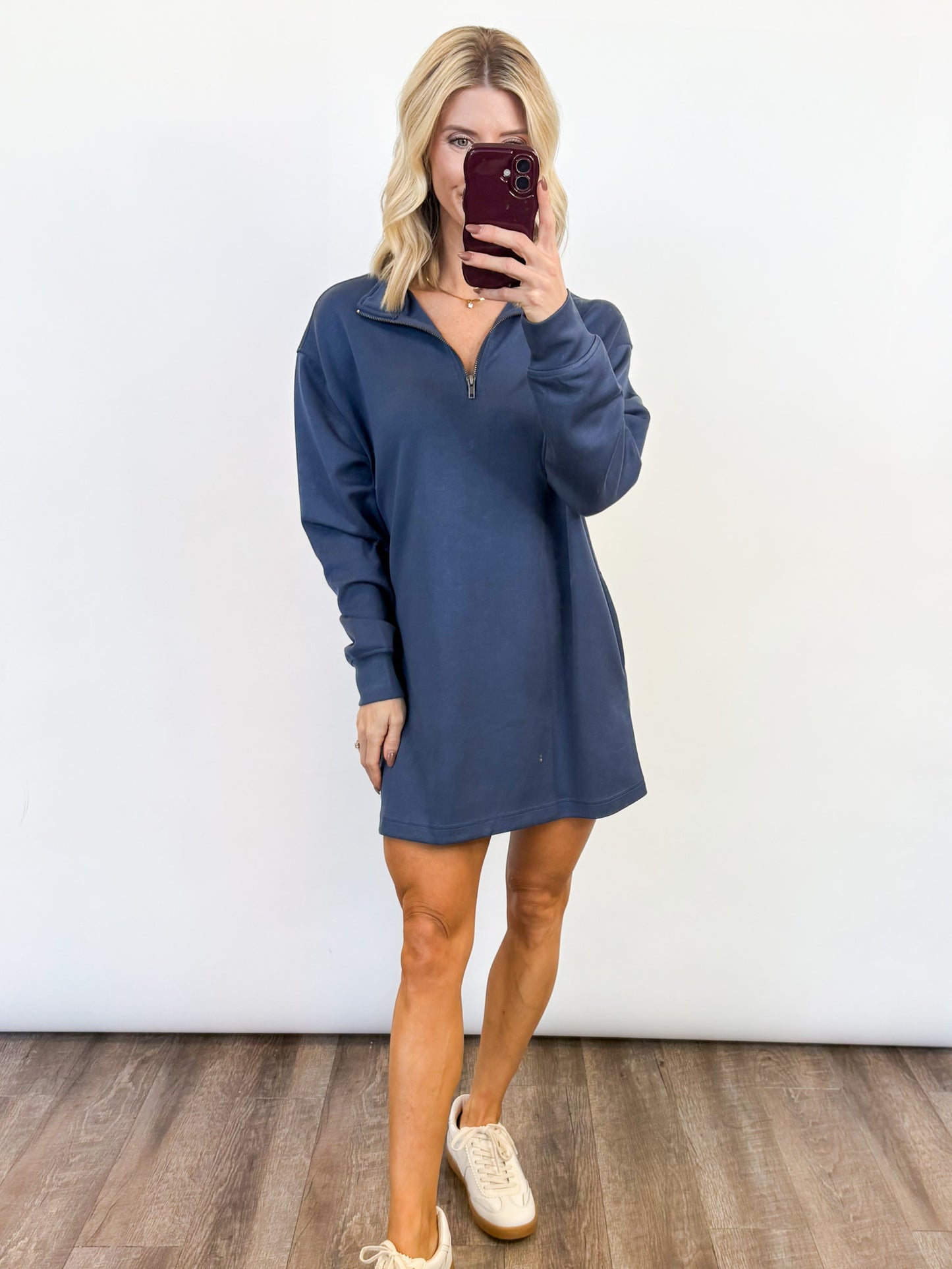 Weekend Half-Zip Dress