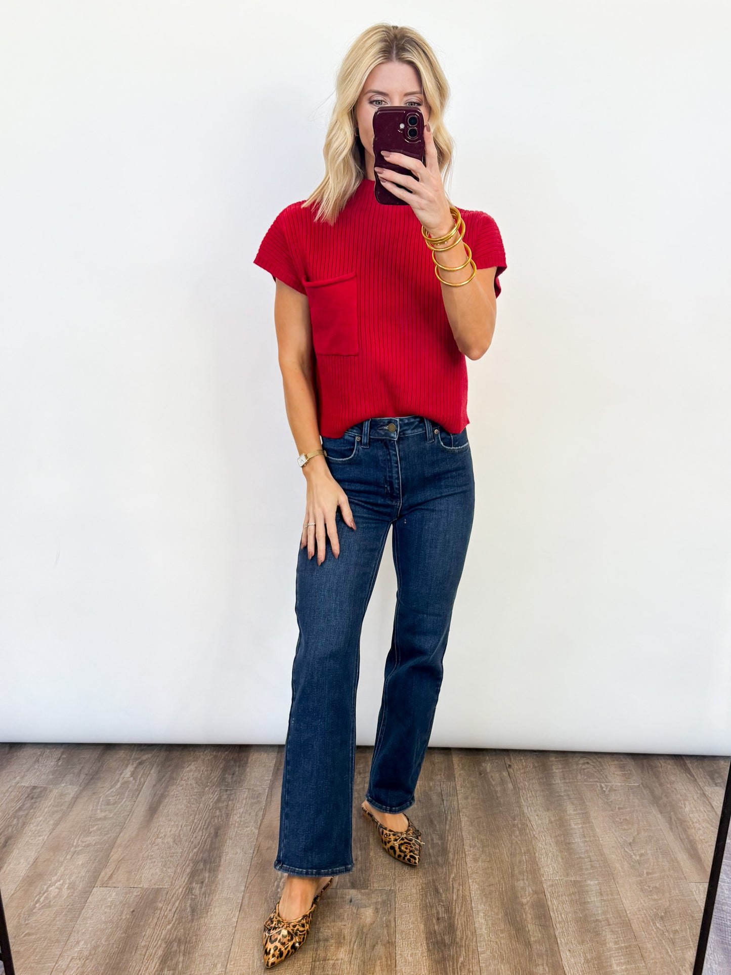 Candy Cane Knit Top - 2 Colors