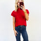 Candy Cane Knit Top - 2 Colors