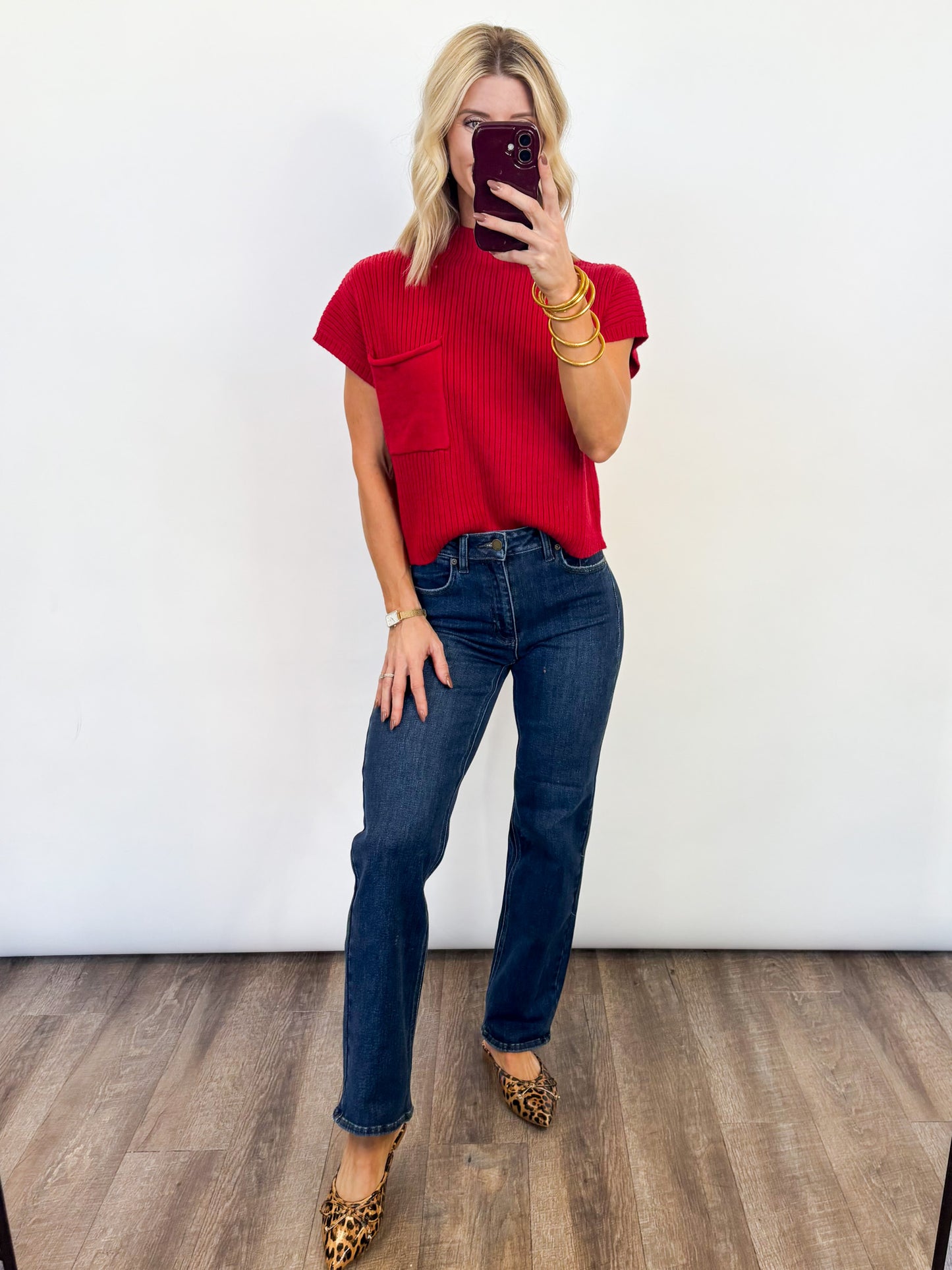 Candy Cane Knit Top - 2 Colors