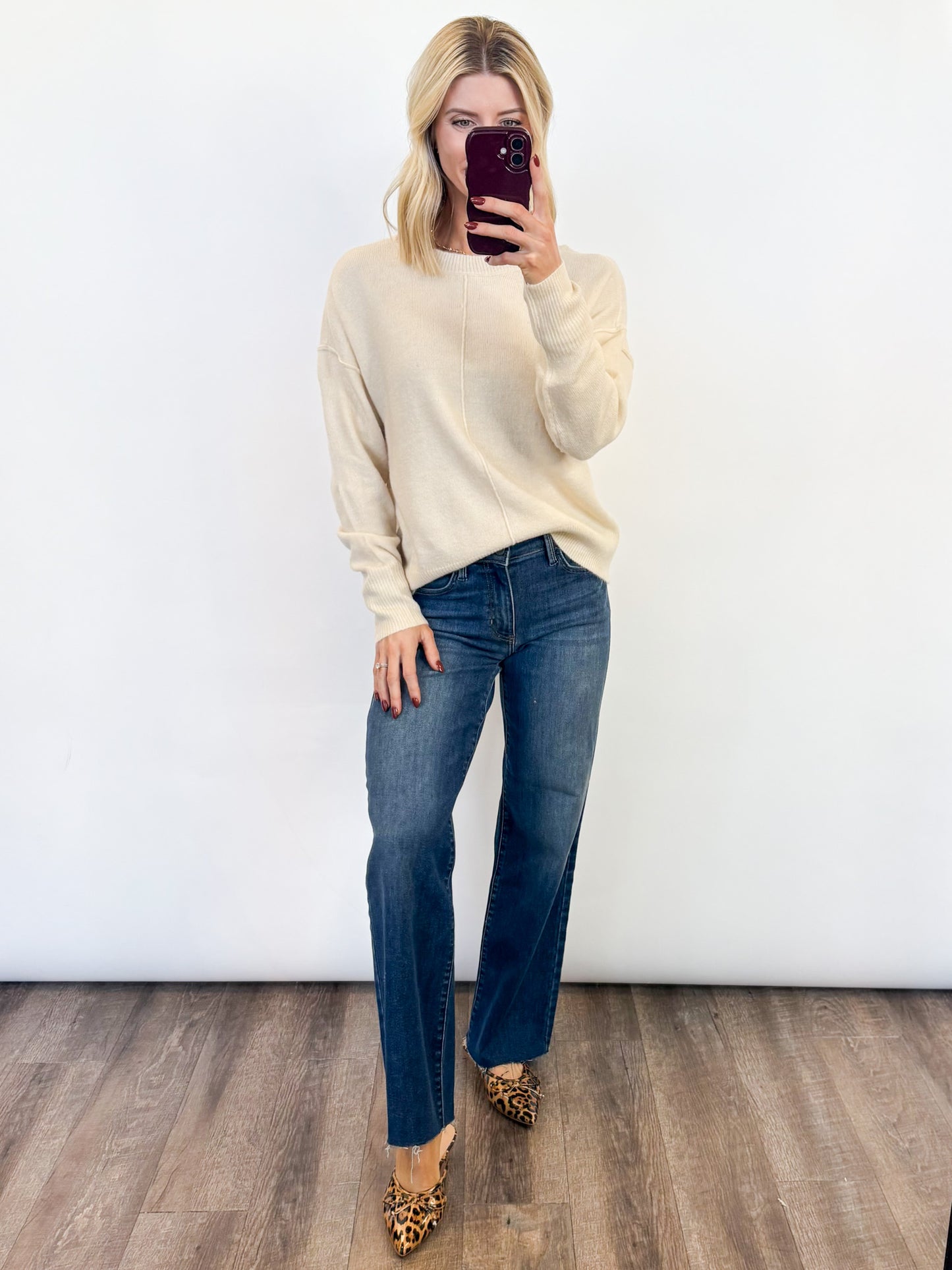 Essential Ivory Knit Sweater