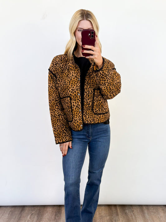 Wild Side Leopard Puffer Jacket