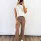Cozy Luxe Taupe Sweater Pants