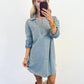 Easygoing Denim Dress - 2 COLORS