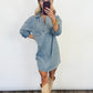Easygoing Denim Dress - 2 COLORS
