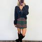 Mistletoe Plaid Skort - GREEN
