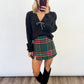 Holiday Cheer Plaid Skort - GREEN
