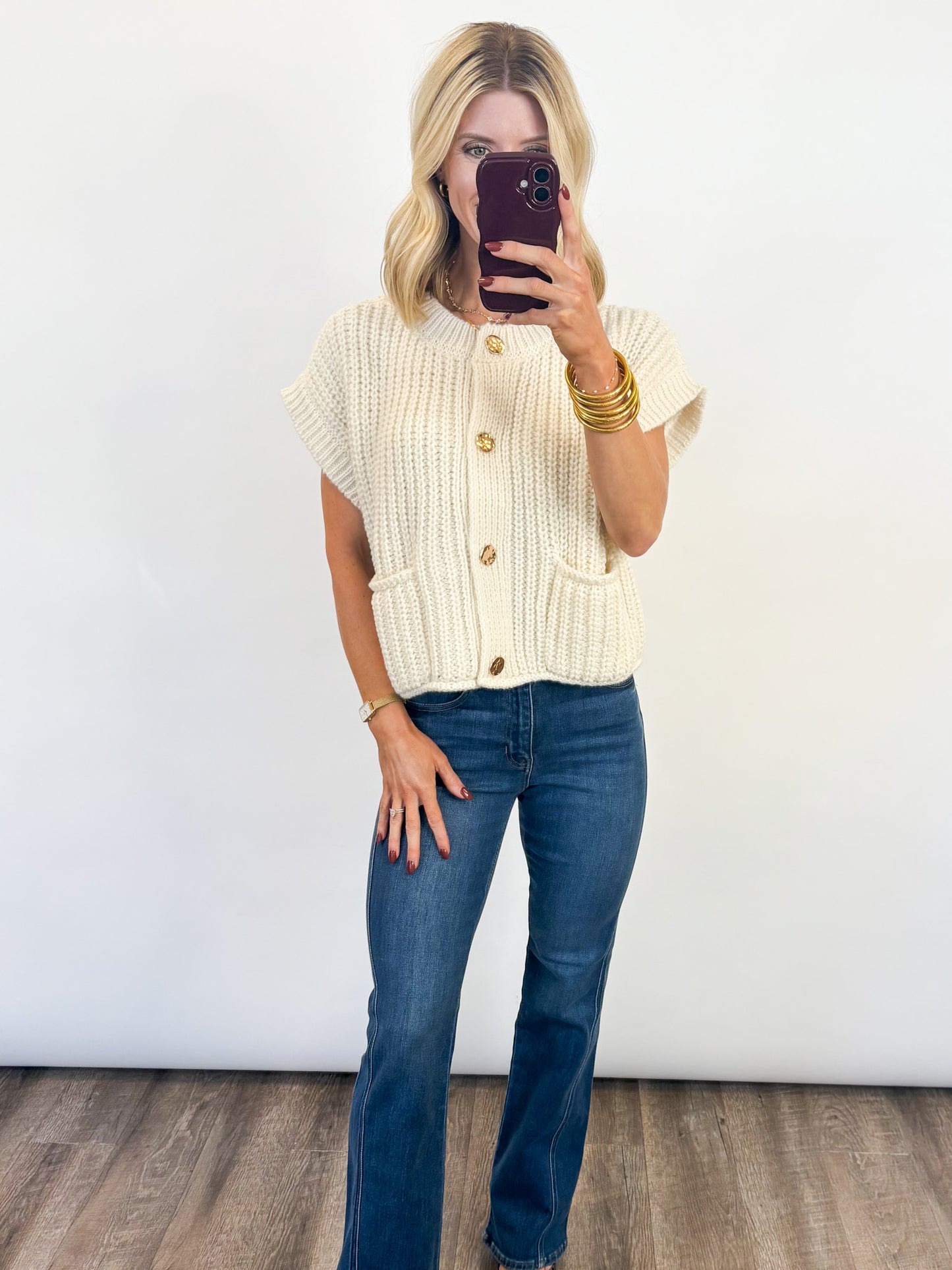 Cozy Charm Knit Sweater Vest