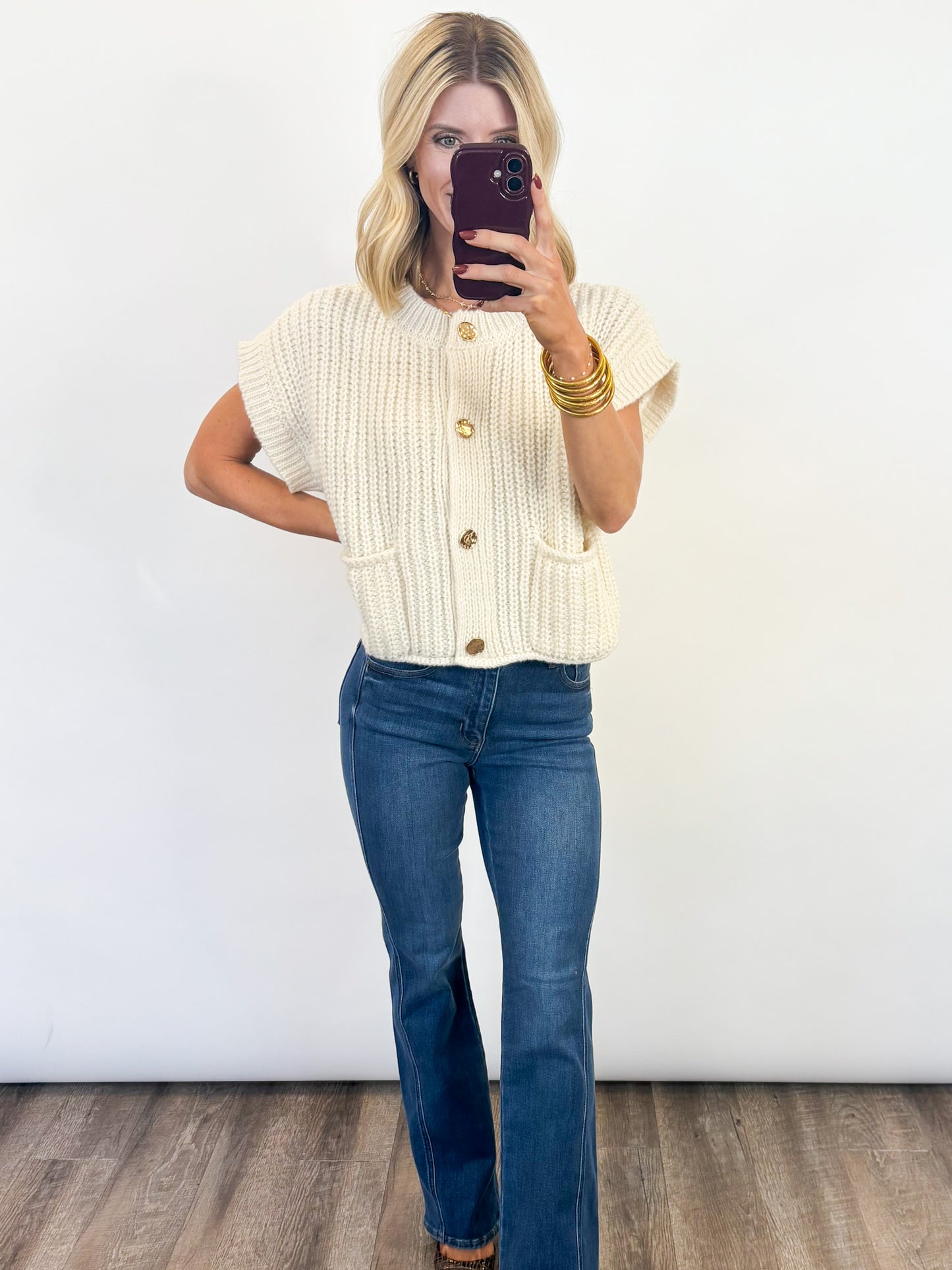 Cozy Charm Knit Sweater Vest