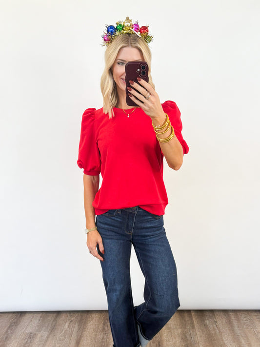 Holly Puff Sleeve Sweatshirt