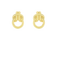 Knotted Circle Earrings